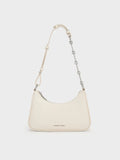 Lane Chain-Link Shoulder Bag_Cream