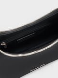 CHARLES & KEITH Women Lane Chain-Strap Shoulder Bag -Noir
