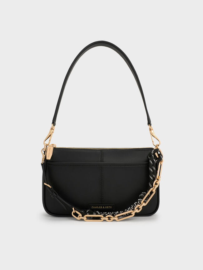 Addison Knotted-Rope Shoulder Bag_Black