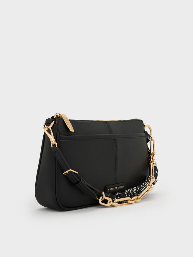 Addison Knotted-Rope Shoulder Bag_Black