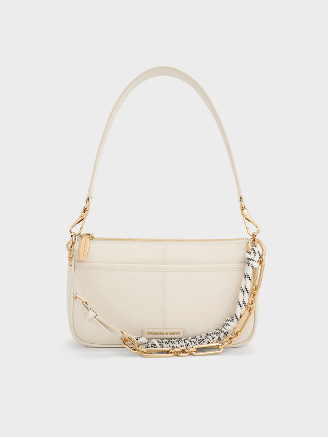 Addison Knotted-Rope Shoulder Bag_Cream