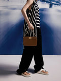 CHARLES & KEITH Lennie Chain-Handle Shoulder Bag_Dark Brown