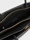 CHARLES & KEITH Lennie Top Handle Satchel Bag_Black
