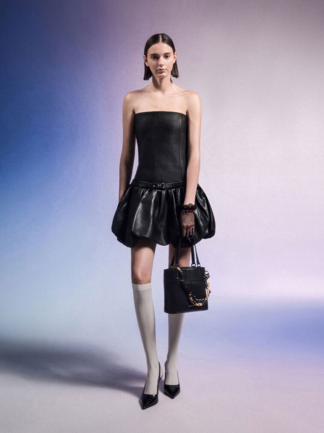 Addison Knotted-Rope Reversible Tote Bag_Black