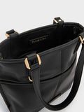 Addison Knotted-Rope Reversible Tote Bag_Black