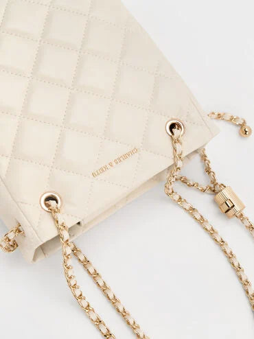 Alva Quilted Braided-Strap Shoulder Bag_Cream