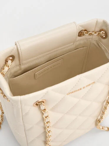 Alva Quilted Braided-Strap Shoulder Bag_Cream