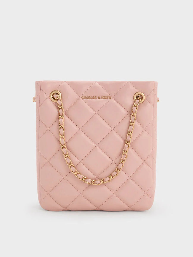 Alva Quilted Braided-Strap Shoulder Bag _Light Pink