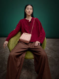 Alva Quilted Braided-Strap Shoulder Bag _Light Pink