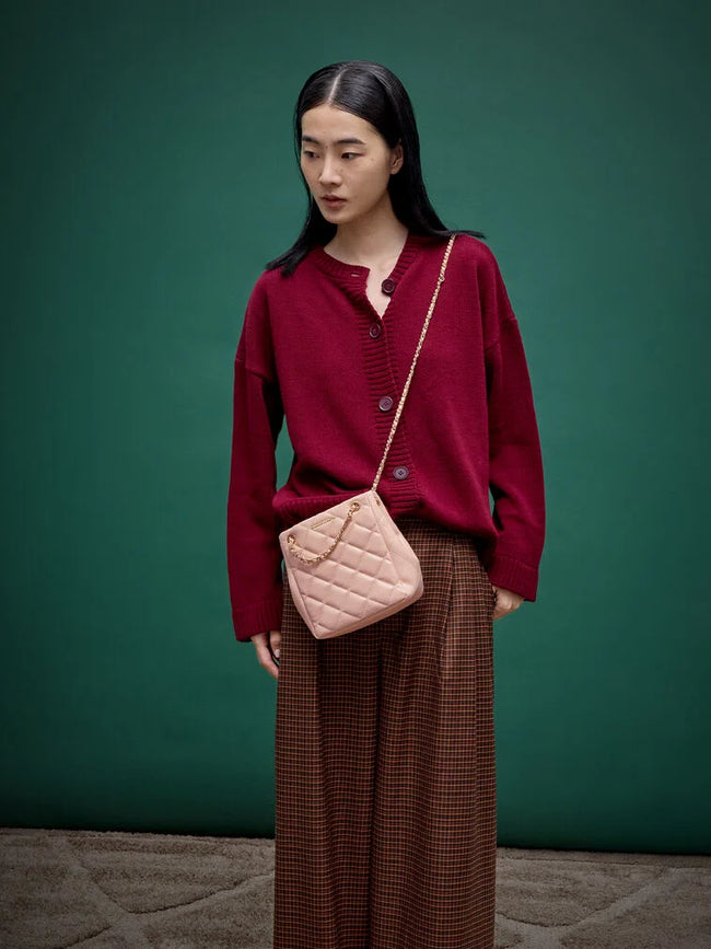 Alva Quilted Braided-Strap Shoulder Bag _Light Pink