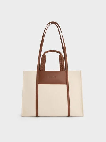 Shalia Canvas Tote Bag _Beige Canvas