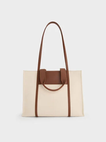 Shalia Canvas Tote Bag _Beige Canvas