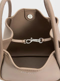 CHARLES & KEITH Women Mini Lyla Tubular Tote Bag -Taupe