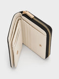 CHARLES & KEITH Women Finley Zip-Around Small Wallet -Black