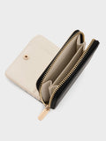 CHARLES & KEITH Women Finley Zip-Around Small Wallet -Black