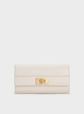 CHARLES & KEITH Lennie Chain-Handle Wallet_Cream