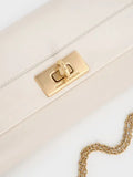 CHARLES & KEITH Lennie Chain-Handle Wallet_Cream