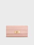 CHARLES & KEITH Lennie Chain-Handle Wallet_Light Pink