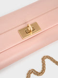 CHARLES & KEITH Lennie Chain-Handle Wallet_Light Pink