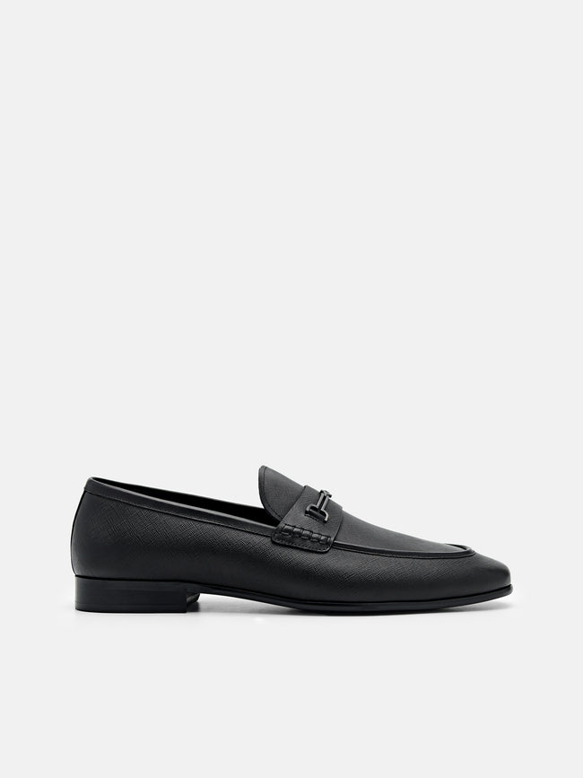 PEDRO Alistair Leather Loafers - Black