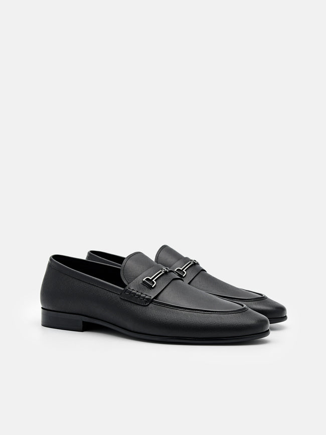 PEDRO Alistair Leather Loafers - Black