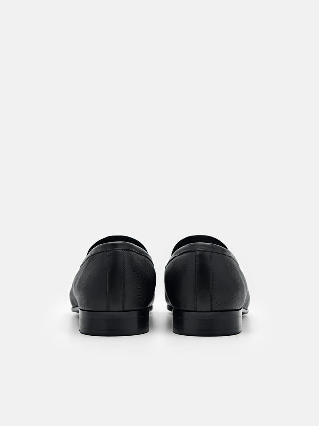 PEDRO Alistair Leather Loafers - Black