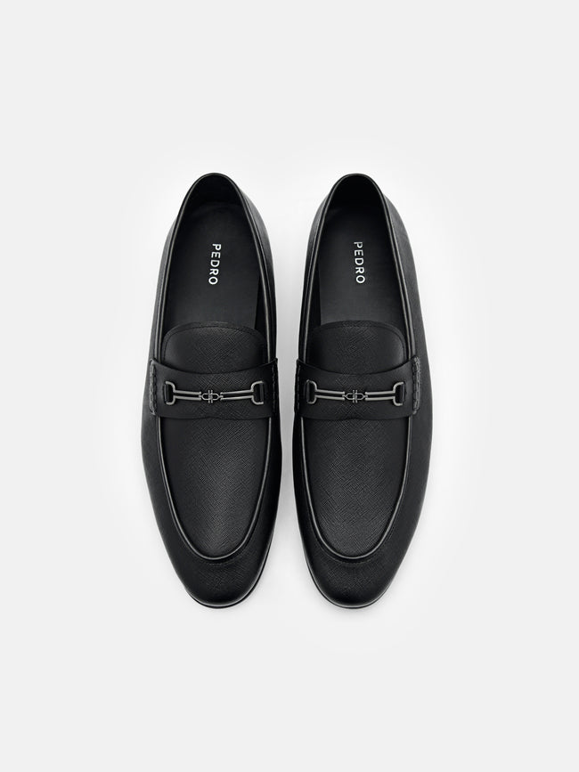 PEDRO Alistair Leather Loafers - Black