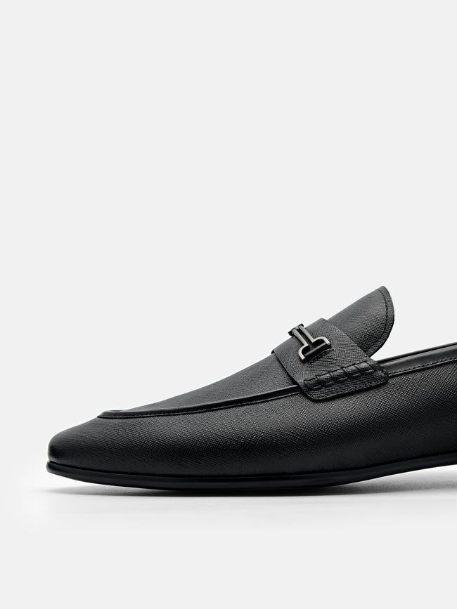 PEDRO Alistair Leather Loafers - Black
