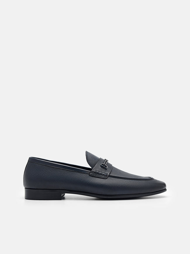 PEDRO Alistair Leather Loafers - Navy
