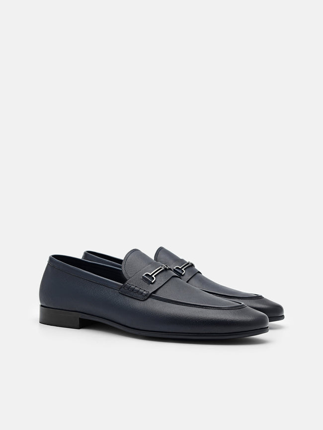 PEDRO Alistair Leather Loafers - Navy