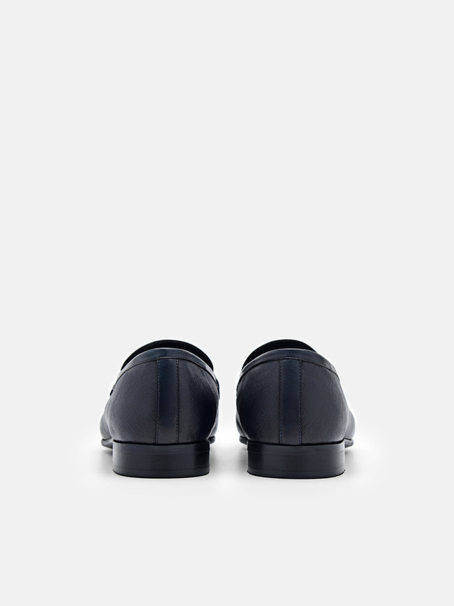 PEDRO Alistair Leather Loafers - Navy