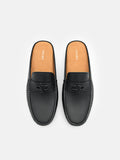 PEDRO Icon Leather Mules - Black