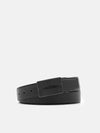 PEDRO Reversible Leather Tang Belt - Black