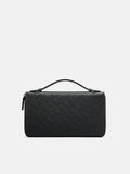 PEDRO Embossed Leather Travel Organizer - Black