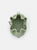 PEDRO Icon Raffia Mini Bucket Bag-Light green
