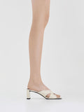 Georgina Crossover-Strap Blade-Heel Mules_Animal Print White