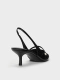 Helena Pearl Slingback Kitten Heel_Black Box