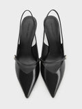 Helena Pearl Slingback Kitten Heel_Black Box