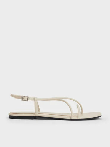 Strappy Crossover Slingback Sandals_Chalk