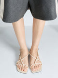 Strappy Crossover Slingback Sandals_Chalk