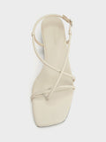 Strappy Crossover Slingback Sandals_Chalk