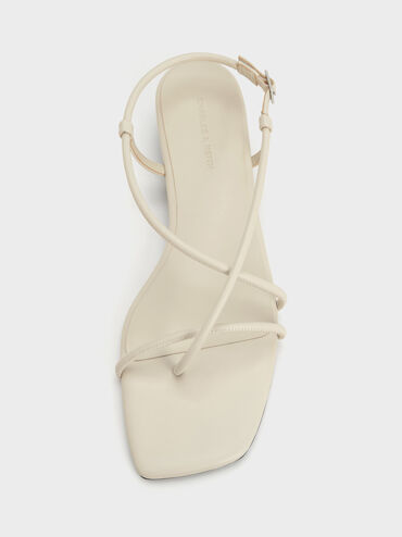 Strappy Crossover Slingback Sandals_Chalk