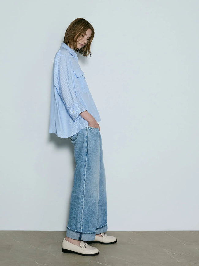 Braided-Chain Metallic-Accent Loafers_Chalk