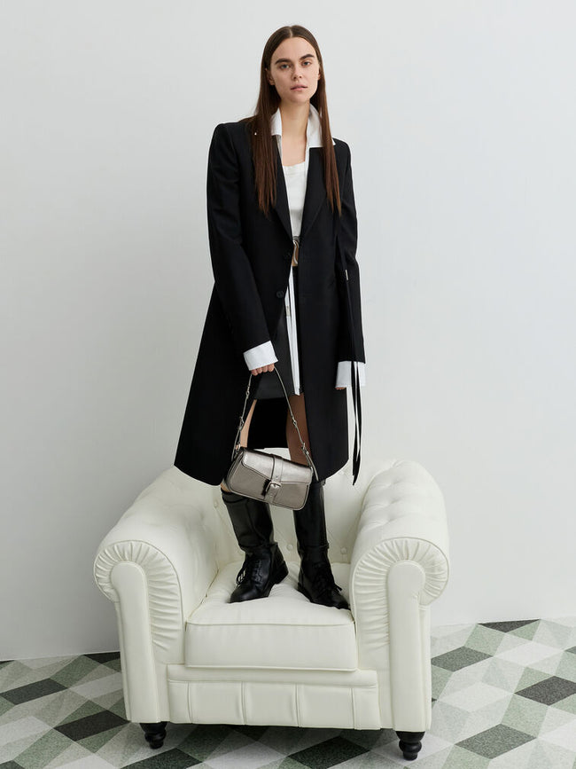 Blaise Belt Shoulder Bag_Pewter