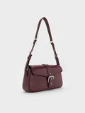 Blaise Belt Shoulder Bag_Wineberry Red