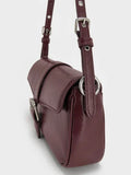 Blaise Belt Shoulder Bag_Wineberry Red