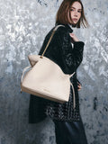 CHARLES & KEITH Women Arya Braided-Chain Tote Bag -Cream