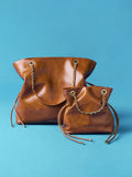 CHARLES & KEITH Women Arya Braided-Chain Tote Bag  -Distressed Tan