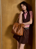 CHARLES & KEITH Women Arya Braided-Chain Tote Bag  -Distressed Tan