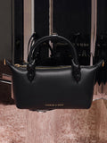 CHARLES & KEITH Women Sammie Knotted-Handle Tote Bag_Black
